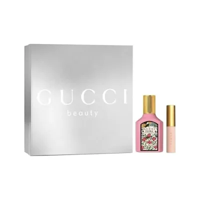 طقم قوتشي فلورا جورجوس جاردينيا عطر وماسكارا 3 مل 30 مل