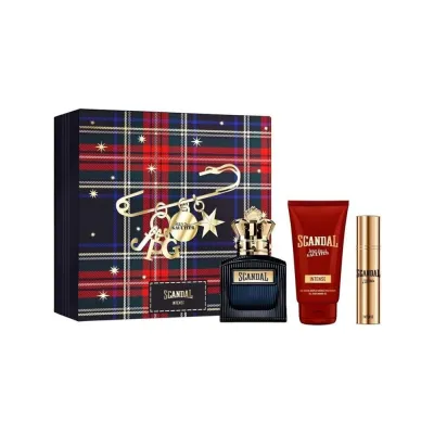 طقم جان بول غوتييه سكاندال انتنس: عطر 100مل، بخاخ 10مل، جل استحمام 75مل