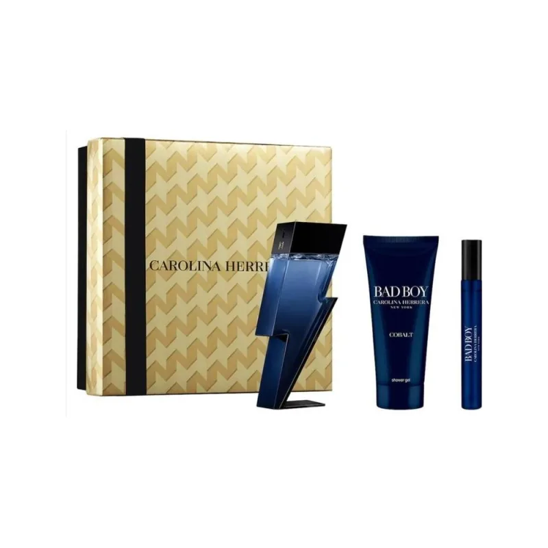 طقم هيريرا باد بوي كوبالت EDP 100مل + بخاخ سفر 10مل + جل استحمام 100مل
