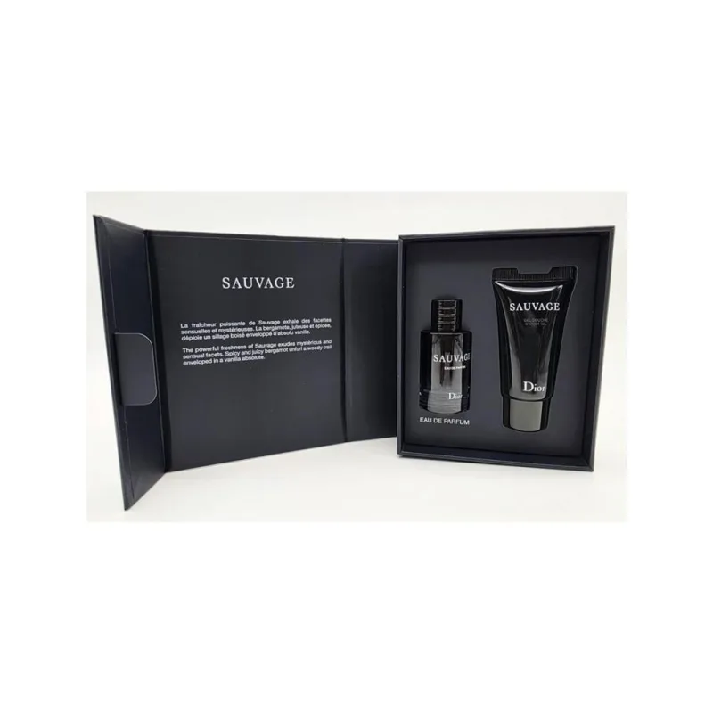طقم ديور سوفاج EDP رجالي: عطر 10مل + جل استحمام 20مل