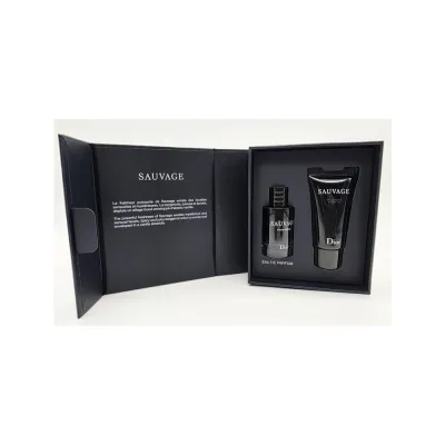 طقم ديور سوفاج EDP رجالي: عطر 10مل + جل استحمام 20مل